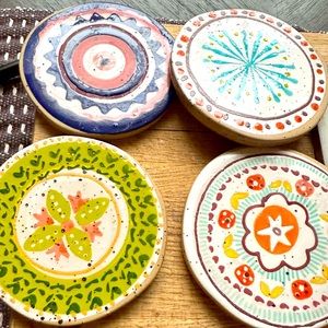 Set of 4 Anthropologie Coasters